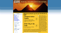 Desktop Screenshot of aircairo-eg.com